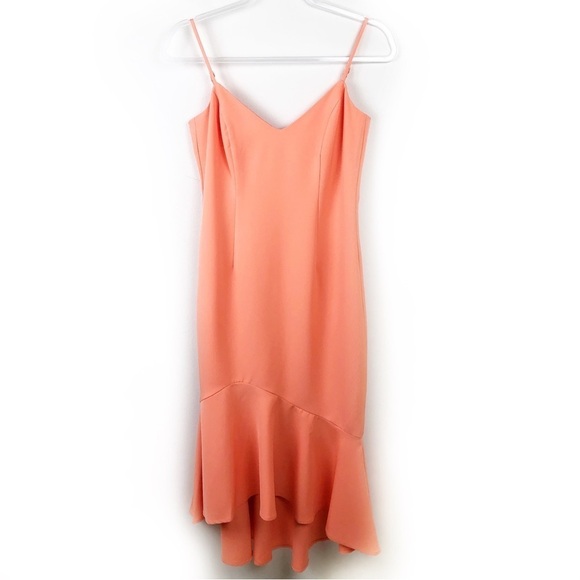 Bardot Lisandra MIDI dress in peach size: US 6/S - Picture 1 of 14